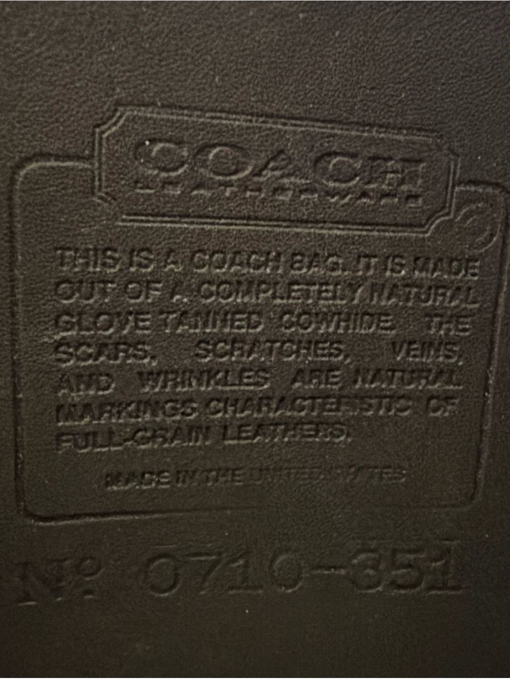 Vintage Coach Station Crossbody Bag No 0710-351 RARE Dark Olive Green! Pre-1994. - Picture 7 of 15